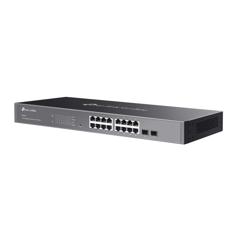 TP-Link Omada 16 Port Smart Gigabit Lan Switch with 2 Giga SFP Ports (SG2218) view 2